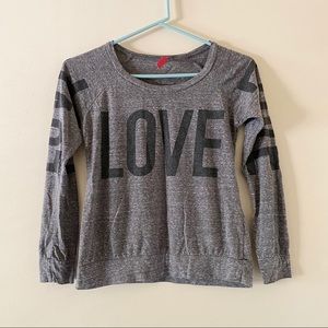 Grey Long Sleeve LOVE Shirt